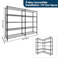 Heavy Duty Storage Shelves 4/5 Tiers Metal Shelving Unit