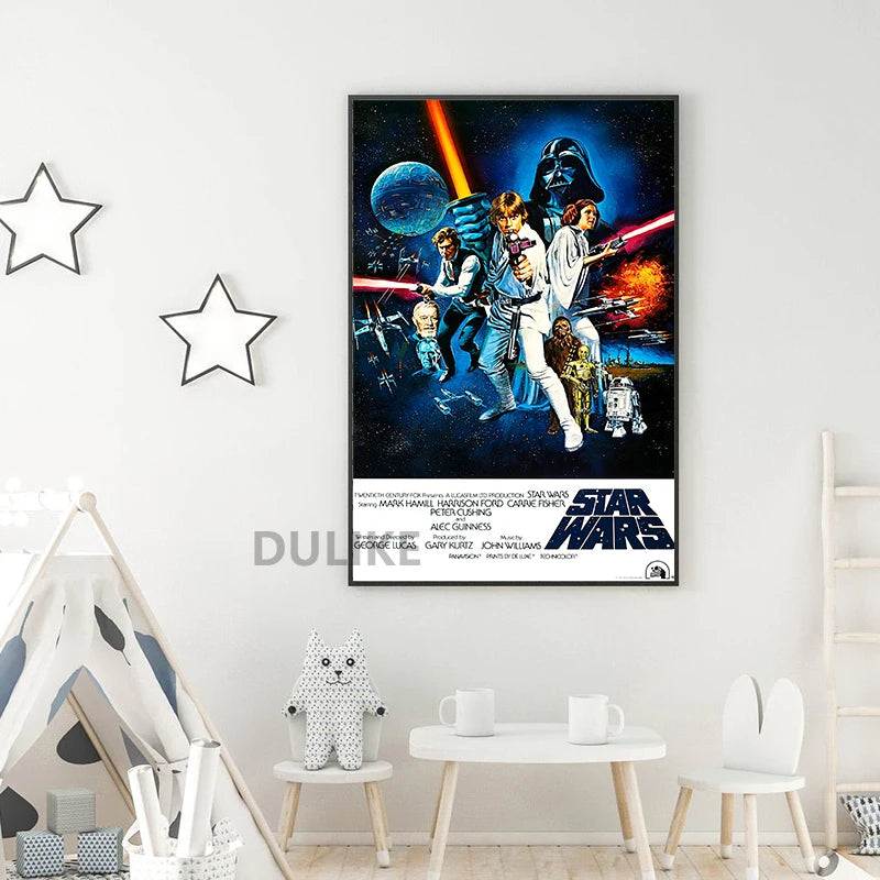 A New Hope 1977 Original Space Wars Movie  Art Print