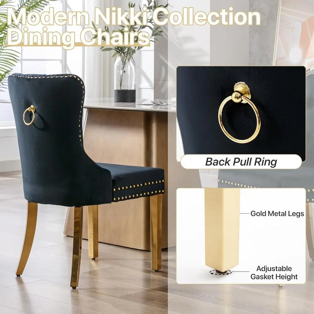 Velvet Dining Chairs Set of 6