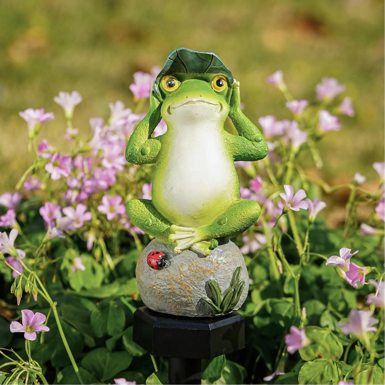 Cute Solar Powered Animal Statue LED Light