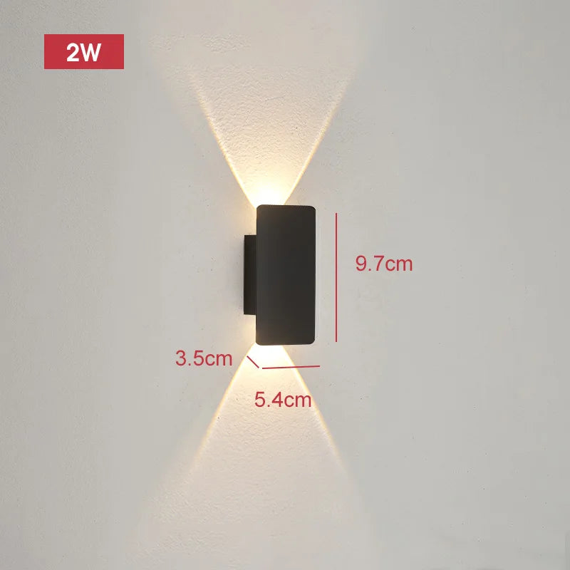 Modern Led Waterproof Outdoor Up Down Wall Lamp IP65 Aluminum 18w LED Wall Light Indoor Decorated Wall Sconce