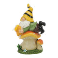 Solar Gnome Garden Gnomes Lying On Mushroom