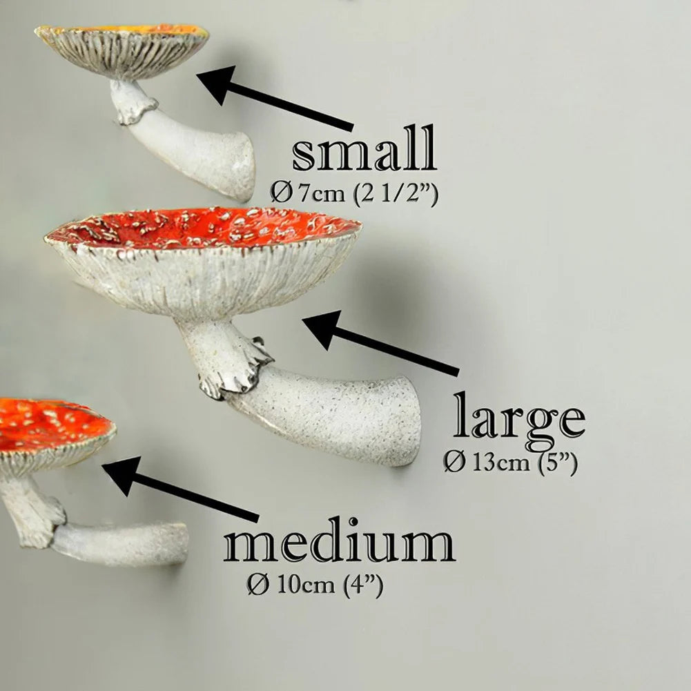 Amanita Shaped Floating Shelf