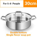 stainless steel two flavors hotpot special hot pot Cooking soup dumpling noodles