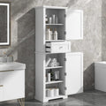 67.3" Tall Linen Cabinet, 2 Doors and 1 Drawer, Organizers Storage, Shelves