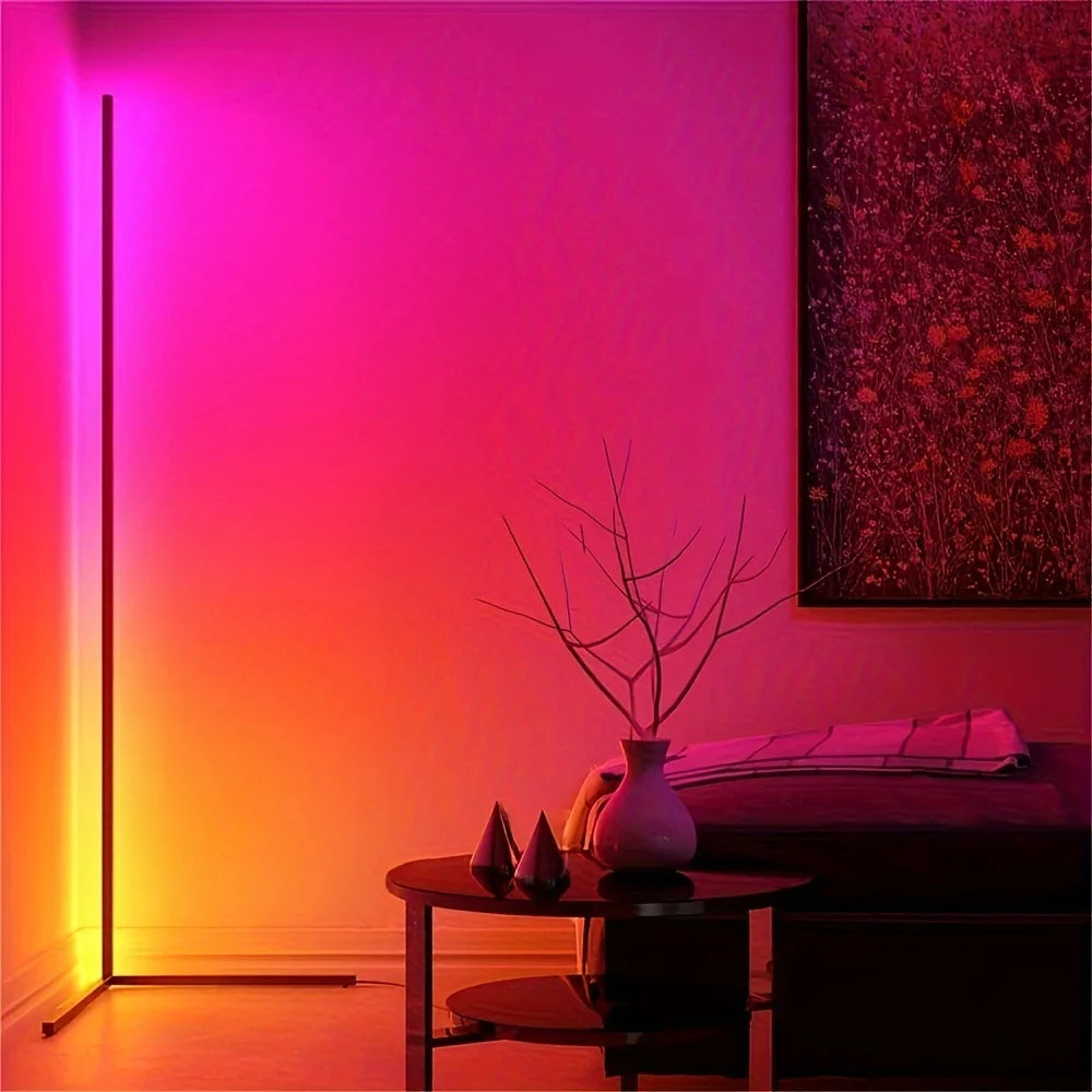 Corner Floor Lamp, 60-Inch Rgb Led