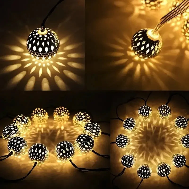 Moroccan Ball String Light-50/30/20 LED Fairy Light