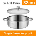 stainless steel two flavors hotpot special hot pot Cooking soup dumpling noodles
