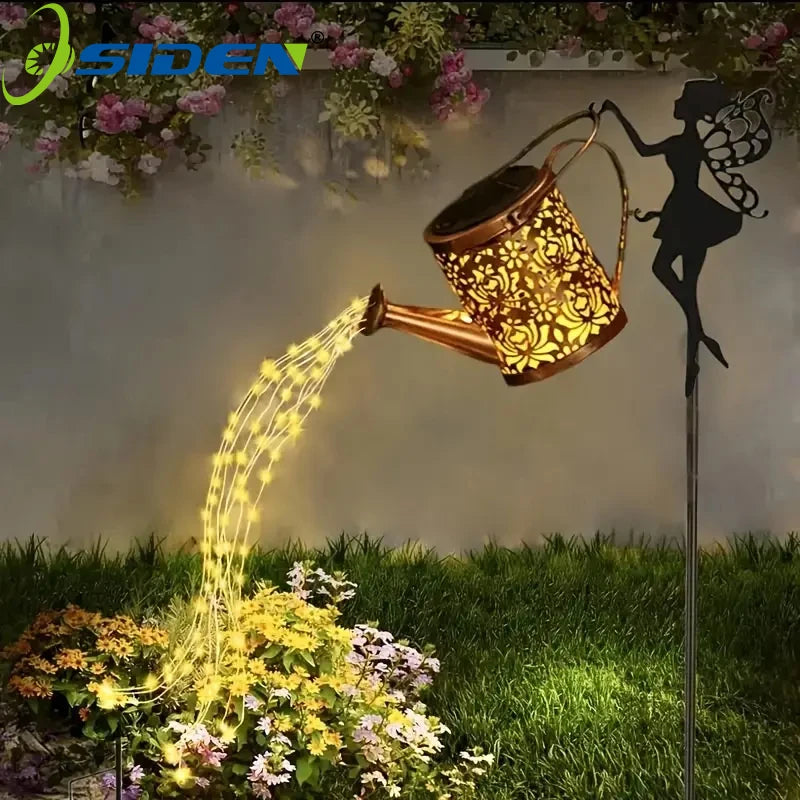 Solar Fairy Watering Can Lights
