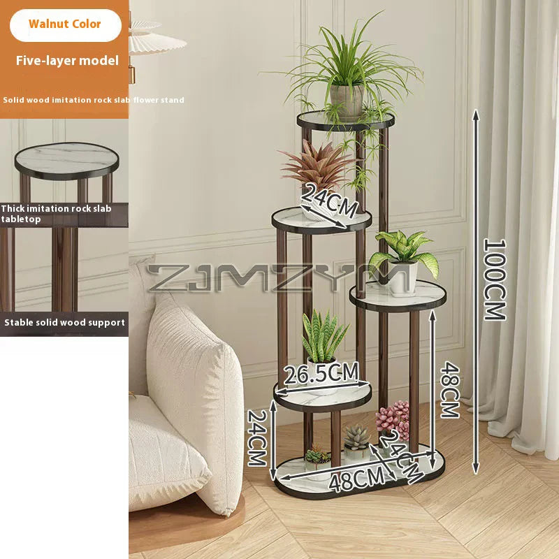 Plant Stand Stand, Wooded Storage Shelf 4/5/6 Tier Flower Shelf
