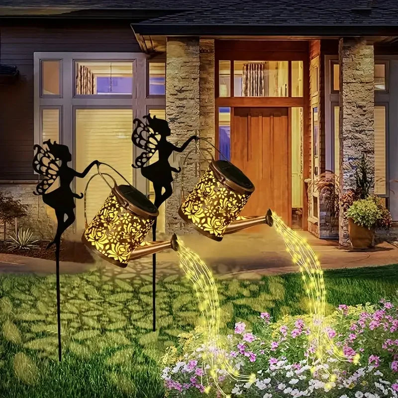Solar Fairy Watering Can Lights