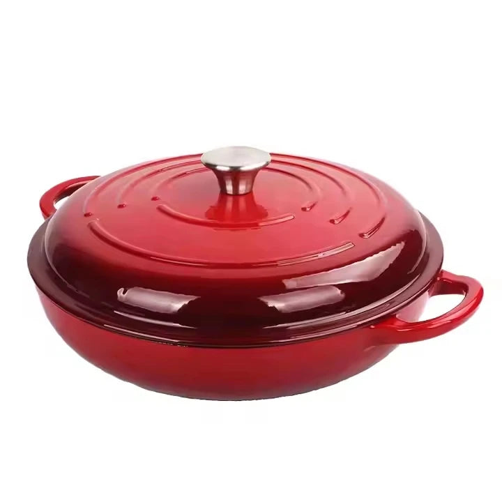 Kitchen Enameled Dutch Oven Cast Iron Cookware