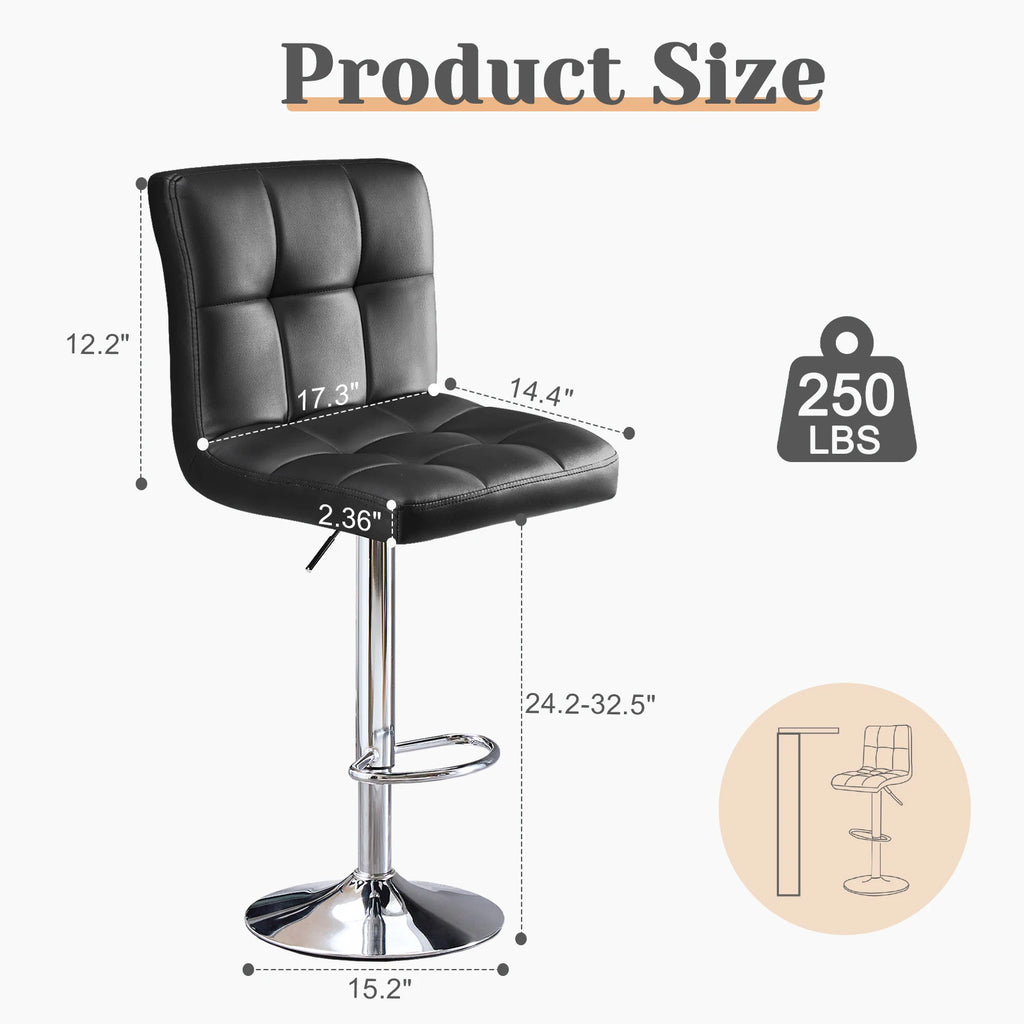 Upholstered Counter Height Bar Stools