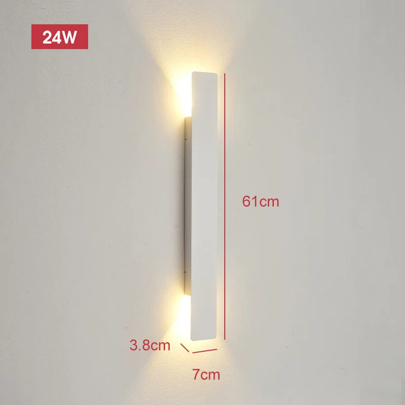 Modern Led Waterproof Outdoor Up Down Wall Lamp IP65 Aluminum 18w LED Wall Light Indoor Decorated Wall Sconce