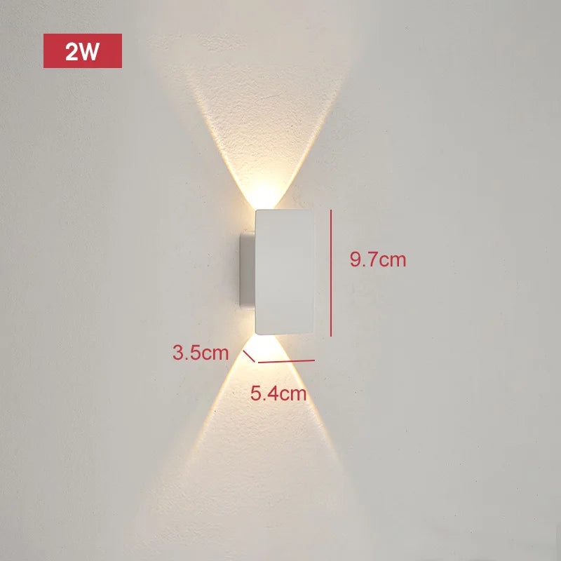 Modern Led Waterproof Outdoor Up Down Wall Lamp IP65 Aluminum 18w LED Wall Light Indoor Decorated Wall Sconce