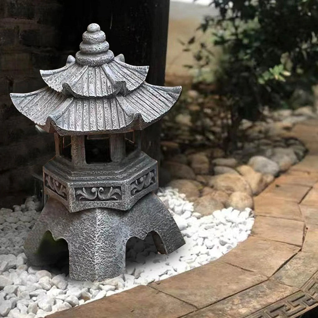 Solar Powered Japanese Pagoda Lantern
