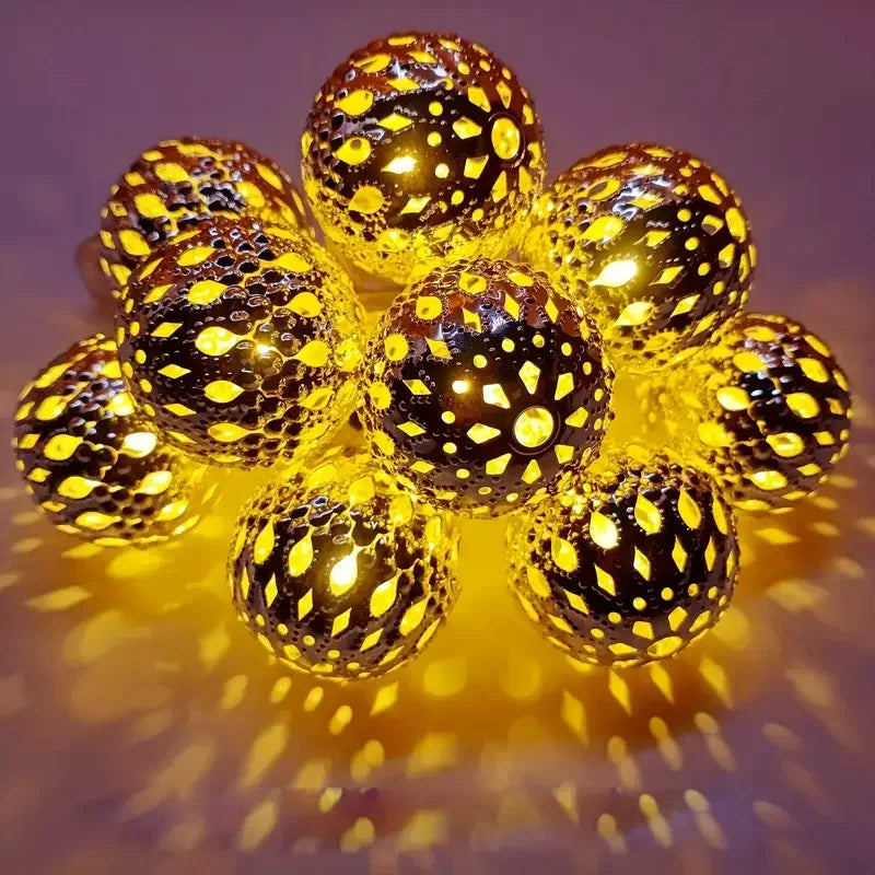 Moroccan Ball String Light-50/30/20 LED Fairy Light