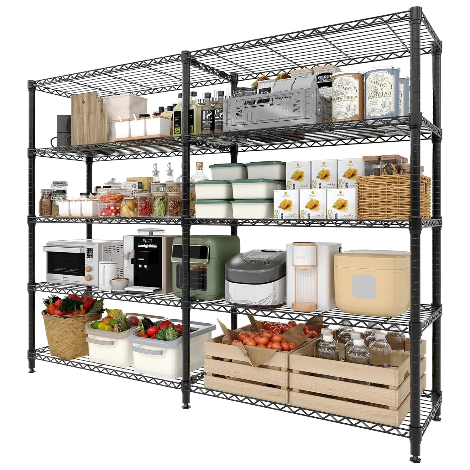 Heavy Duty Storage Shelves 4/5 Tiers Metal Shelving Unit