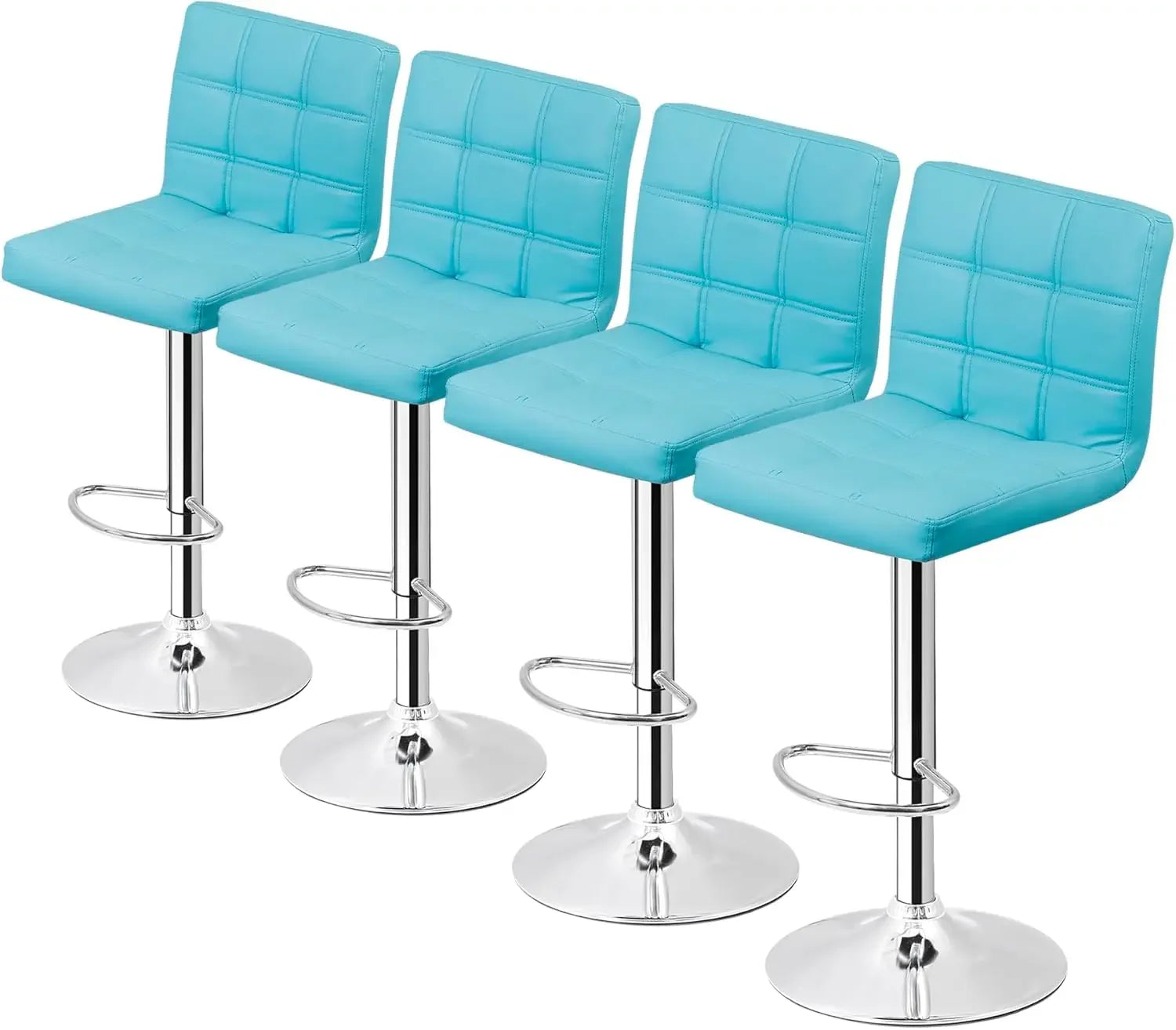 Set of 4 Adjustable Swivel Barstools