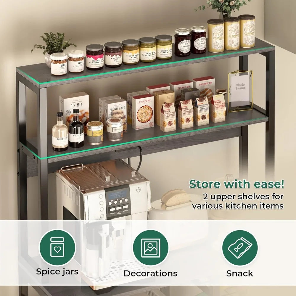 Bakers Rack with Power Outlet