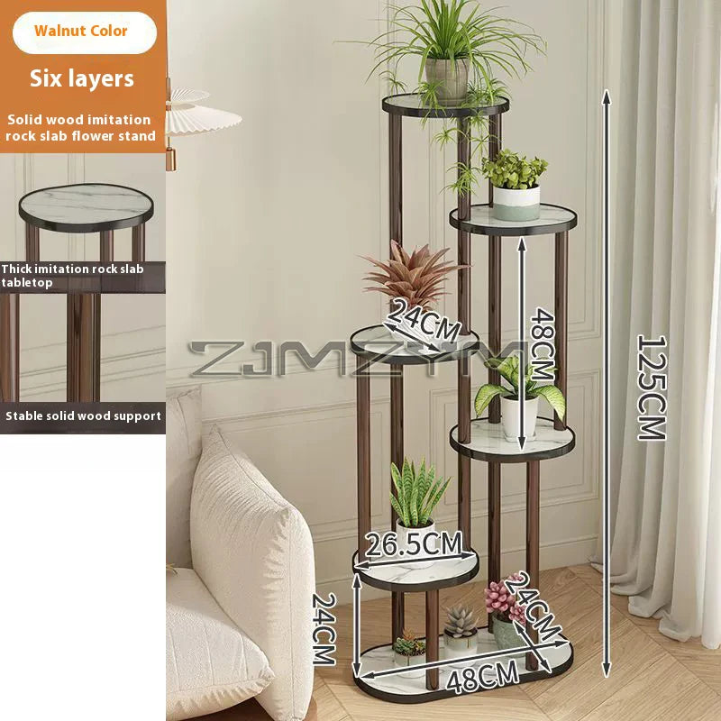 Plant Stand Stand, Wooded Storage Shelf 4/5/6 Tier Flower Shelf