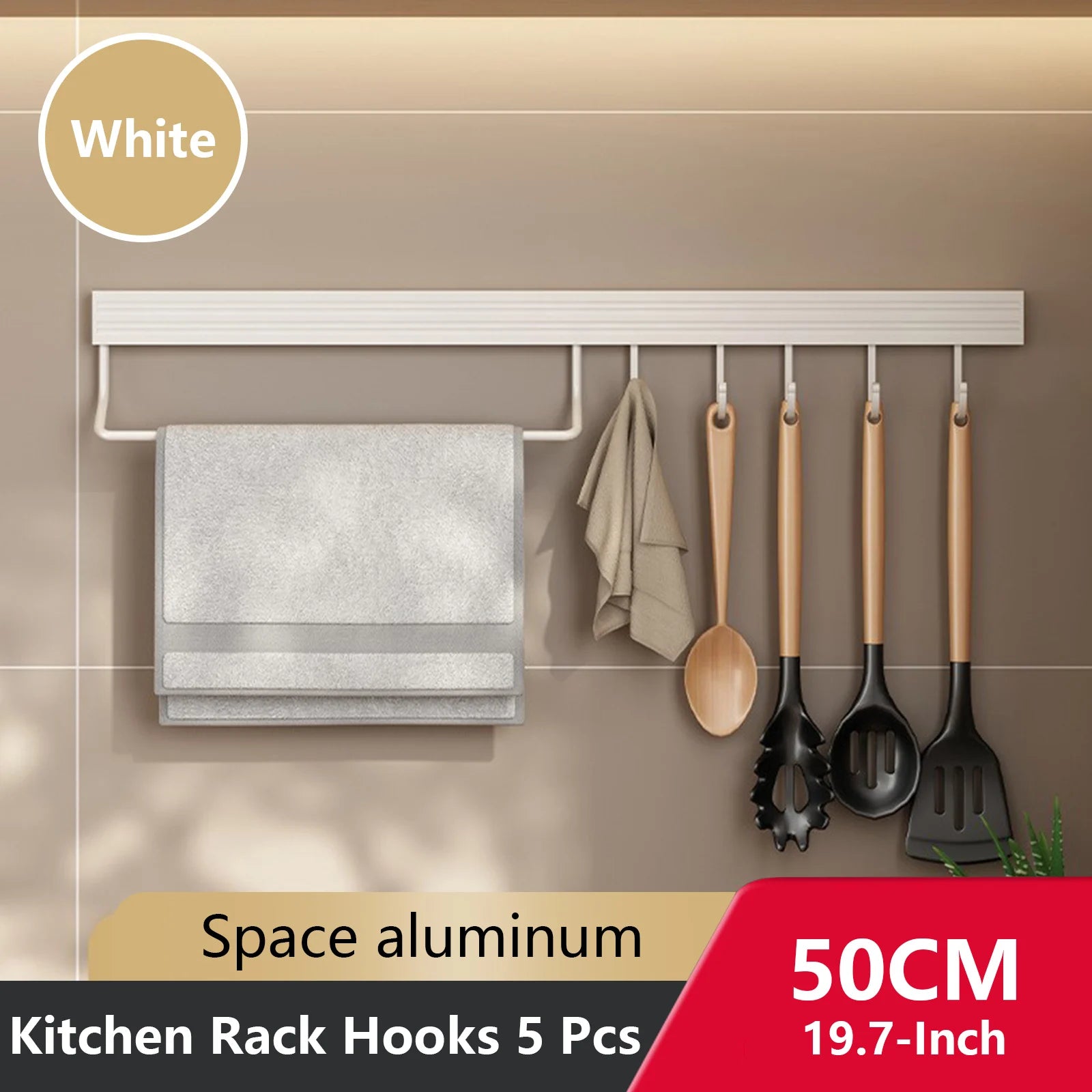 Wall Mounted Kitchen Hook Rack