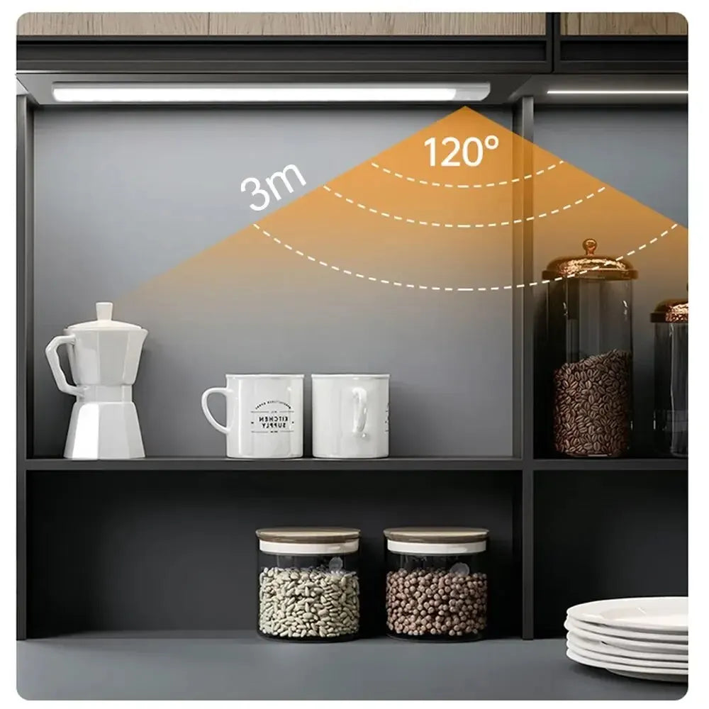 LED Cabinet Light USB Type-C Rechargeable Motion Sensor Led Lamp