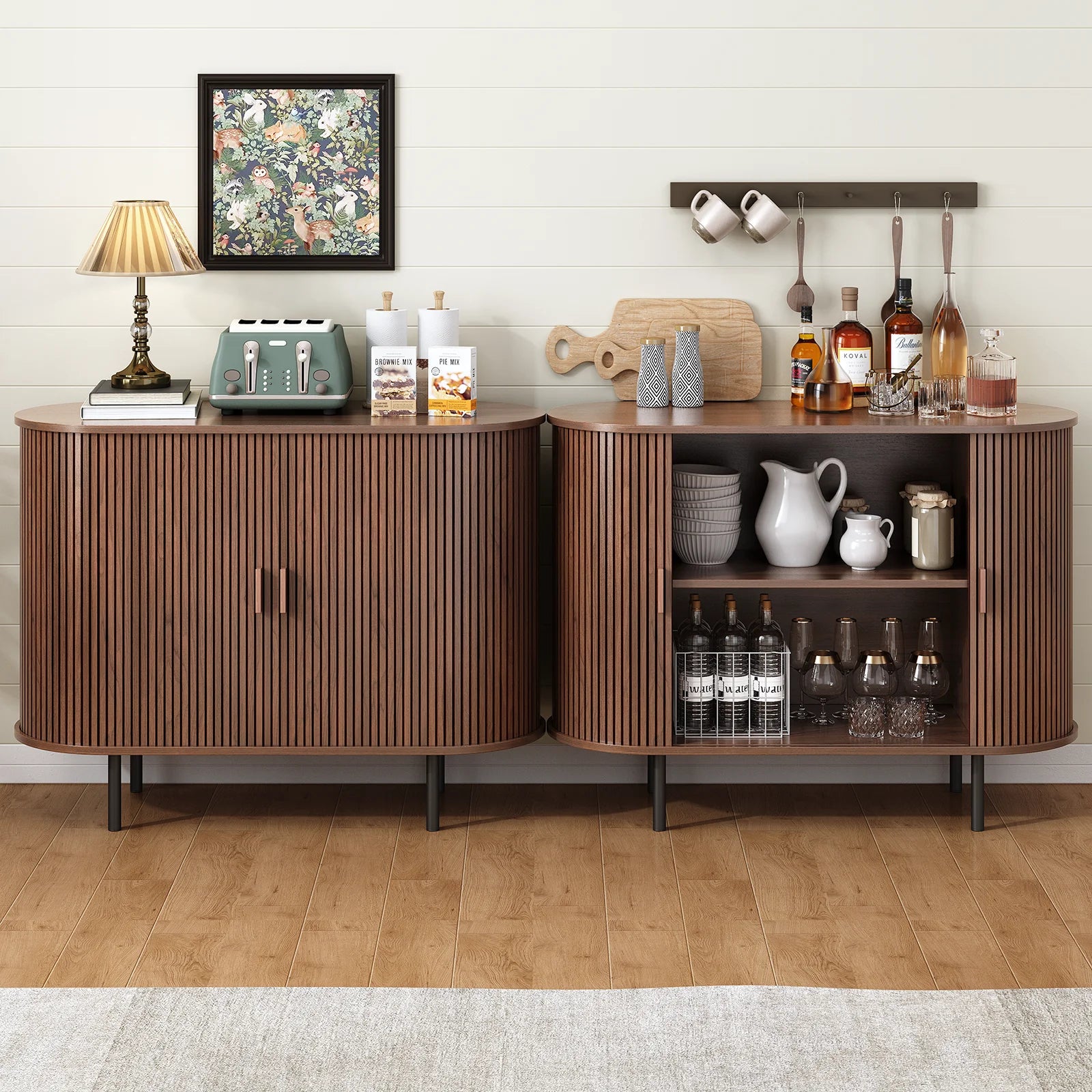 Sideboard Buffet Cabinet with Sliding Door