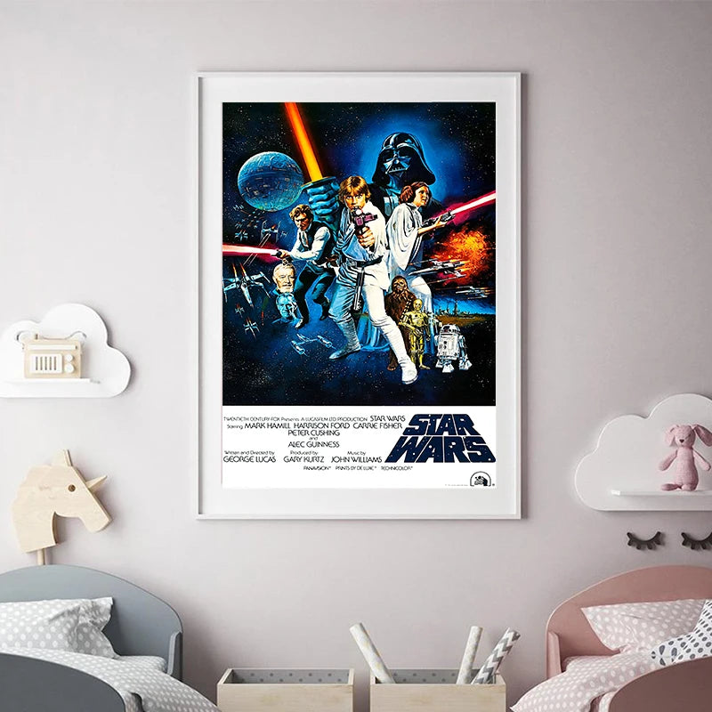 A New Hope 1977 Original Space Wars Movie  Art Print