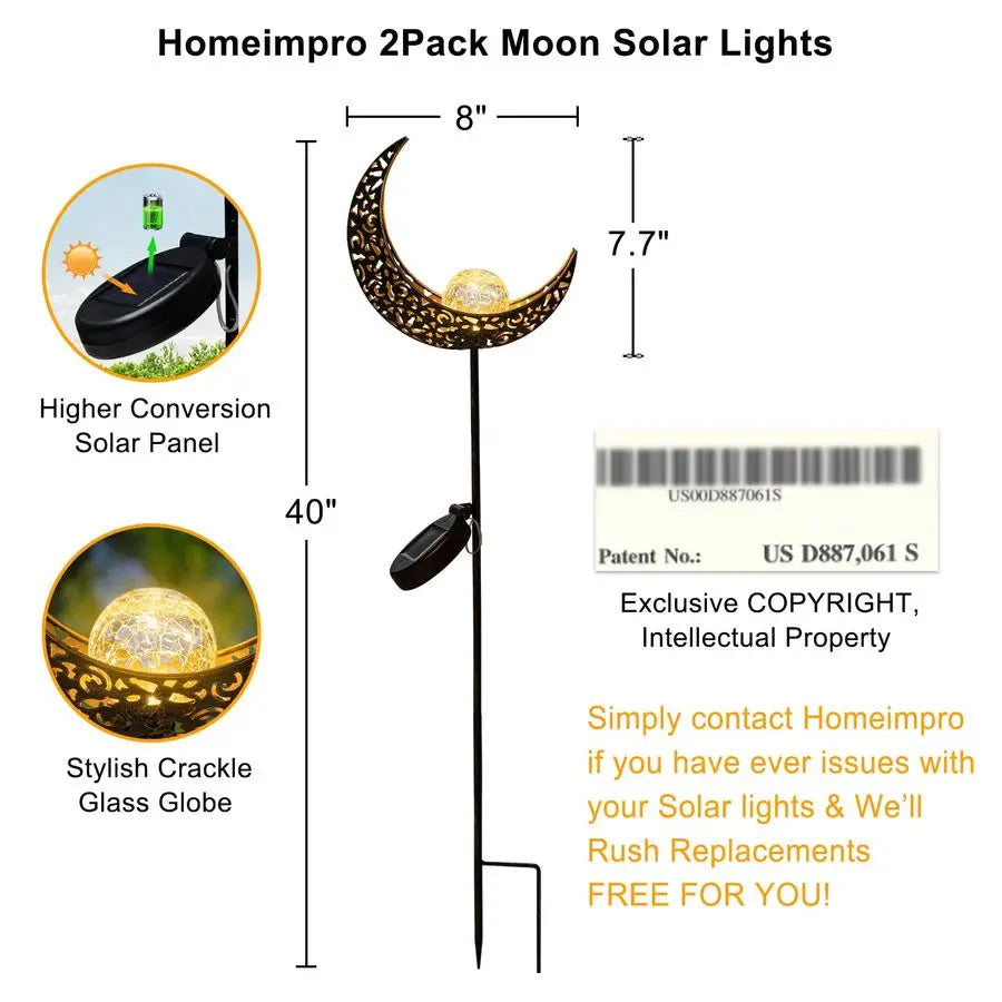 Moon Garden Solar Lights