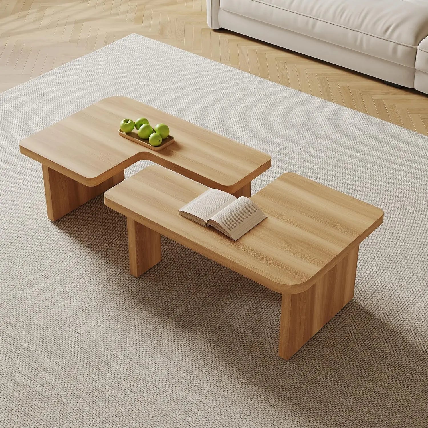 Mid-Century Nesting Coffee Table Set