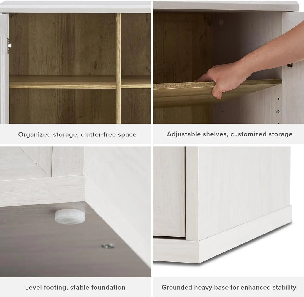 Storage Cabinet with Hutch