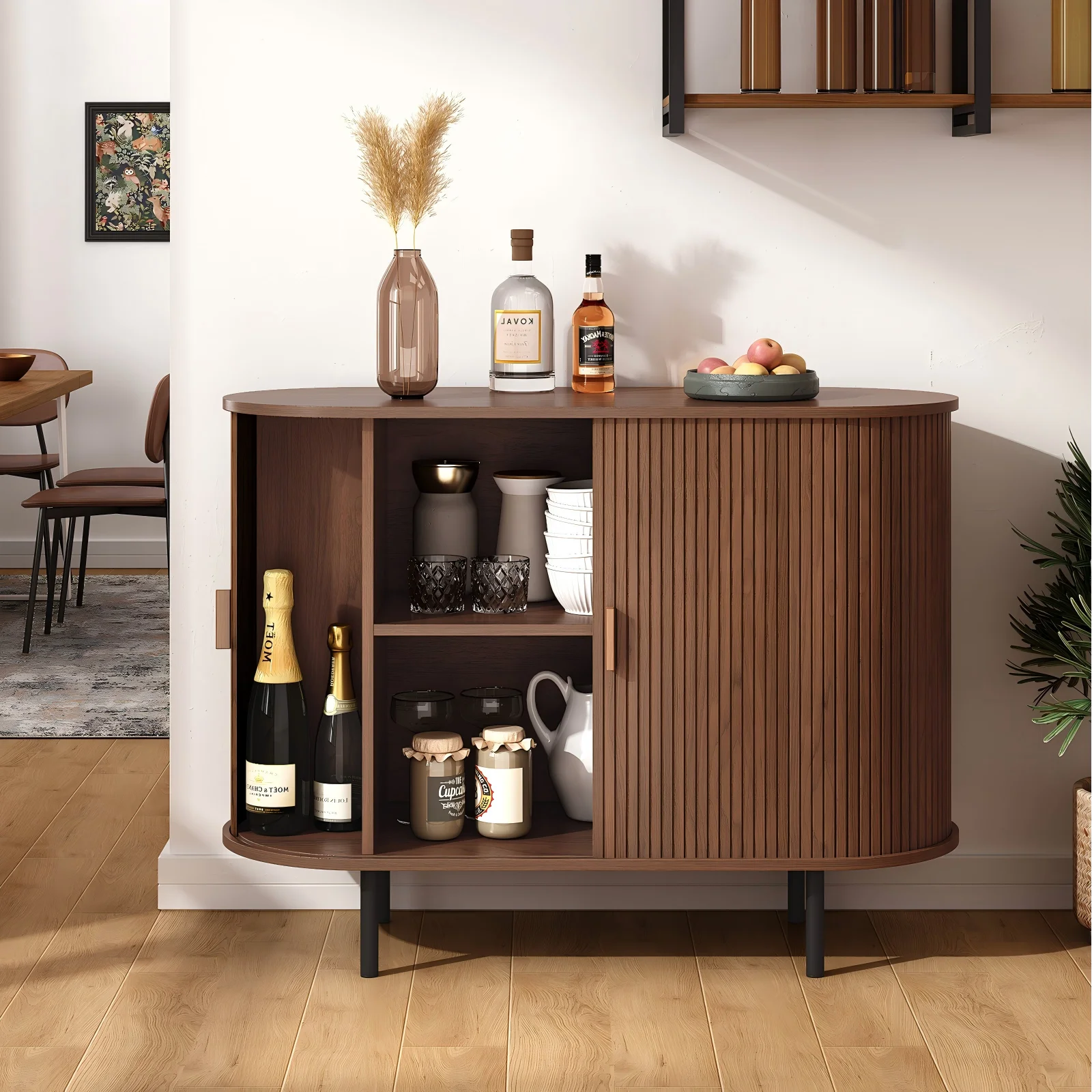 Sideboard Buffet Cabinet with Sliding Door