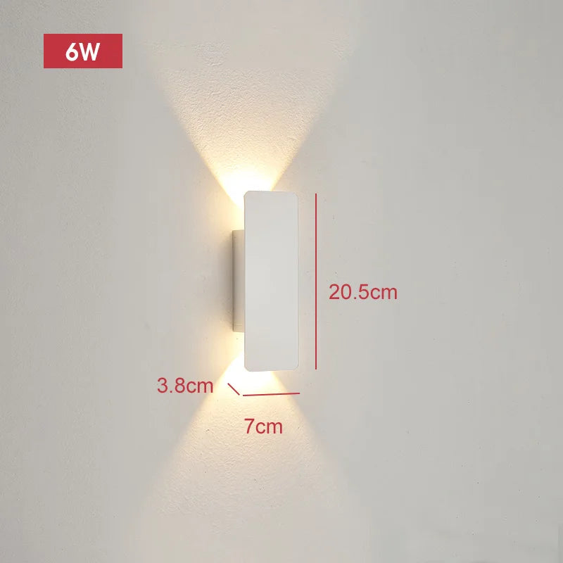 Modern Led Waterproof Outdoor Up Down Wall Lamp IP65 Aluminum 18w LED Wall Light Indoor Decorated Wall Sconce
