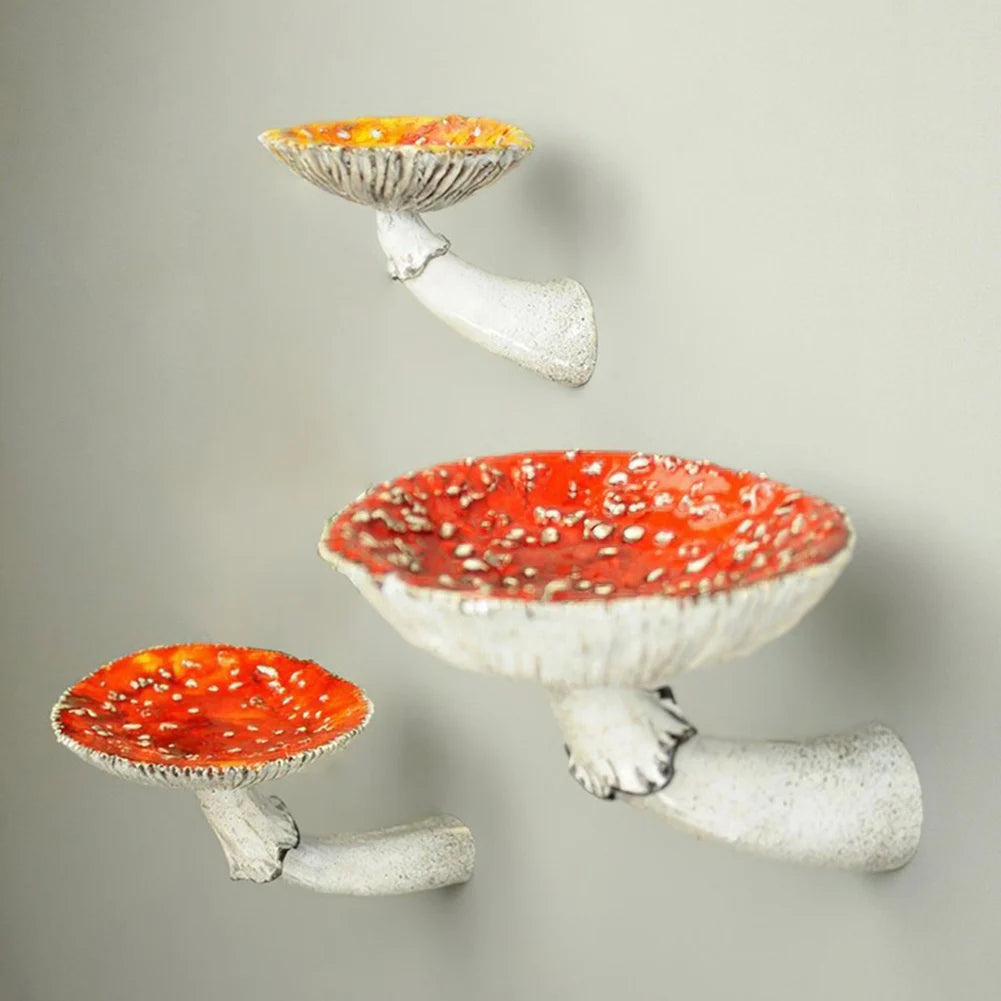 Amanita Shaped Floating Shelf