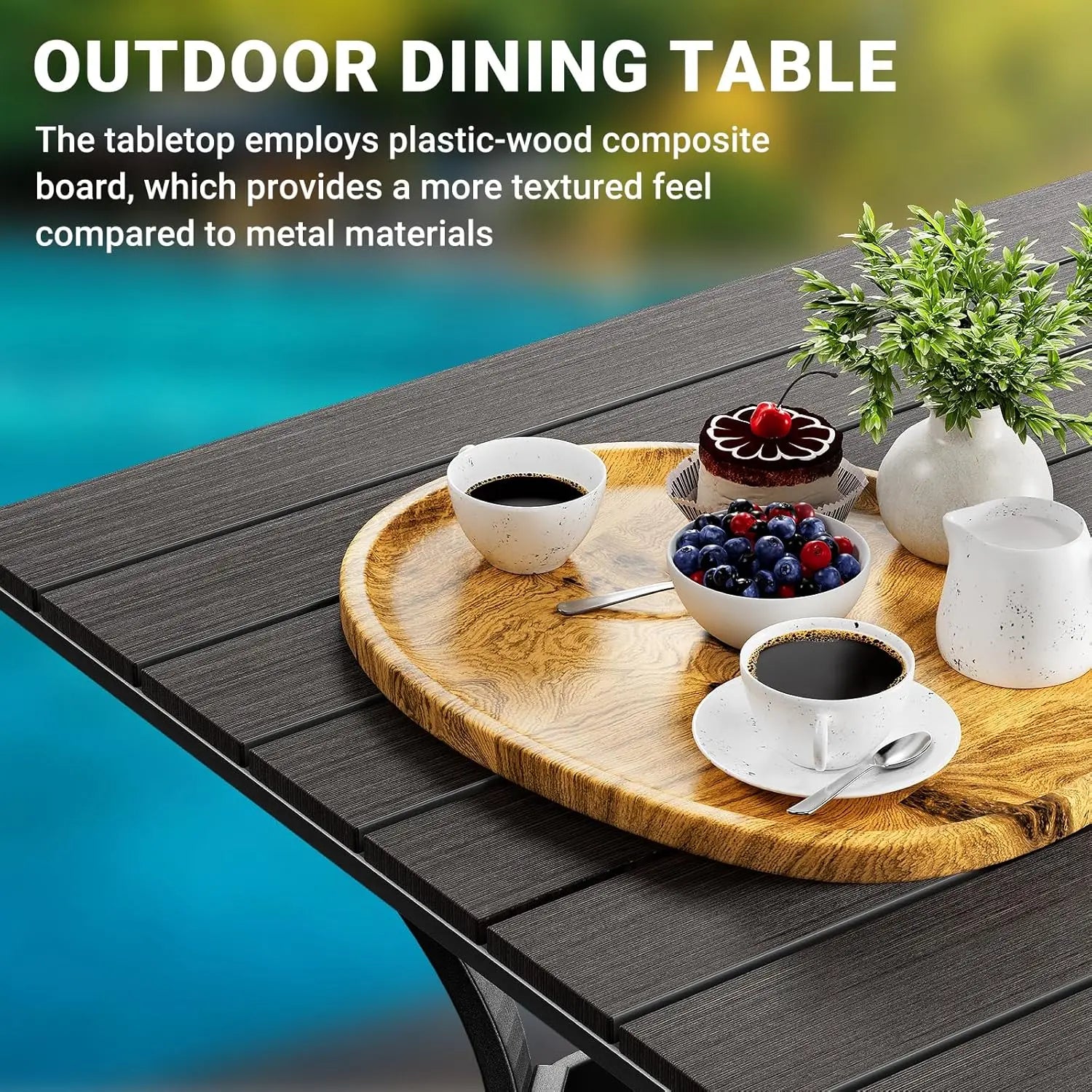 5 Piece Outdoor Patio Bistro Furniture Set