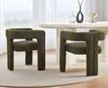 Modern Barrel Dining Chairs Set of 2