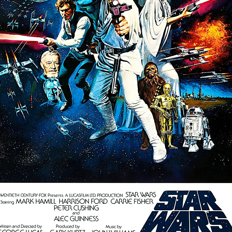 A New Hope 1977 Original Space Wars Movie  Art Print
