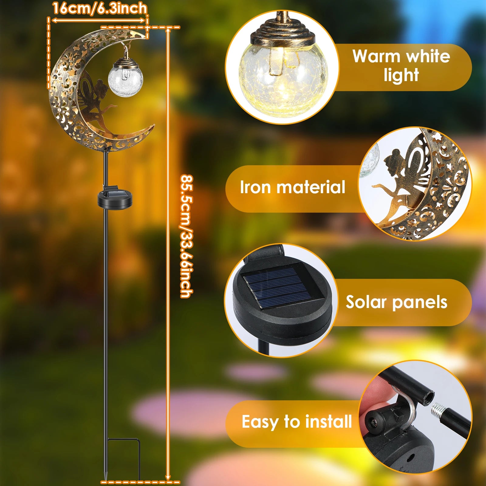 Solar Moon Fairy Lamp