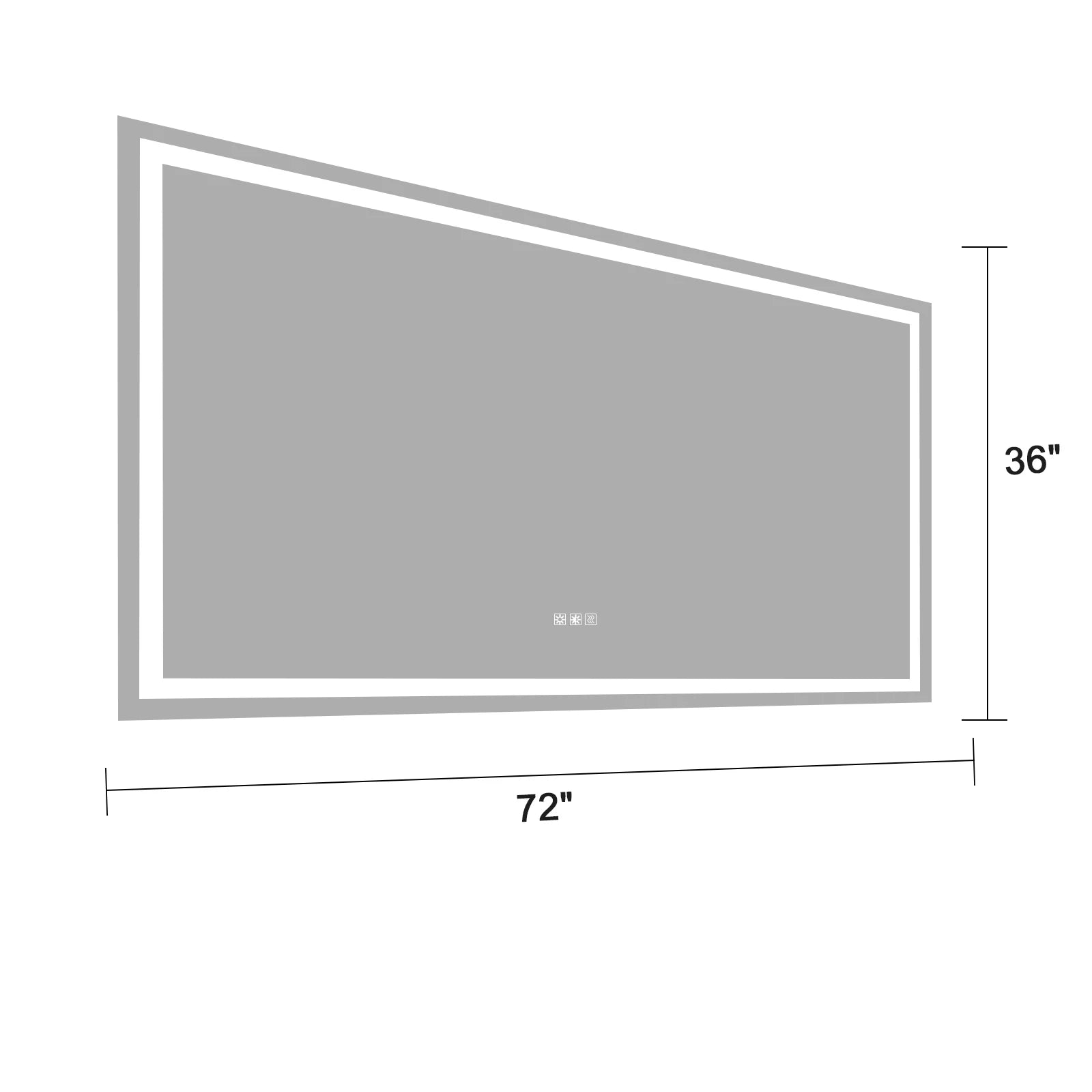 LED Bathroom Mirror with Anti-Fog and Touch Sensor