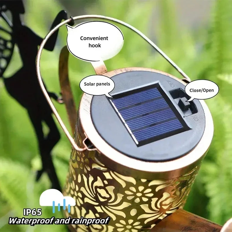 Enchanted Iron Solar Fairy Lamp