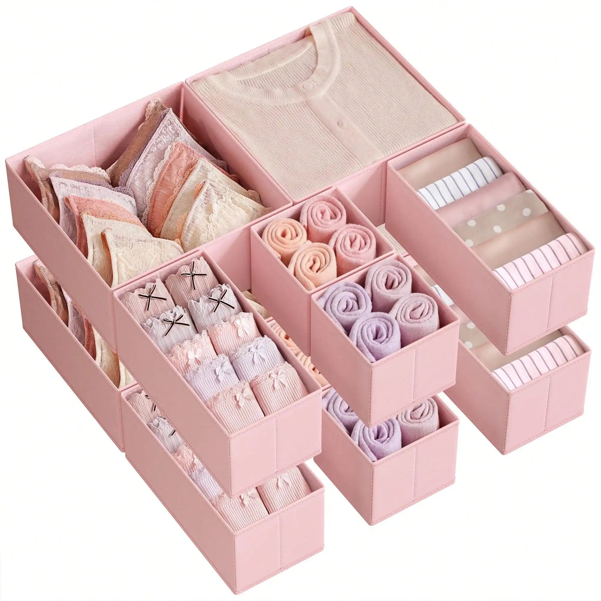 Minimalist Foldable Fabric Storage Box Organizer