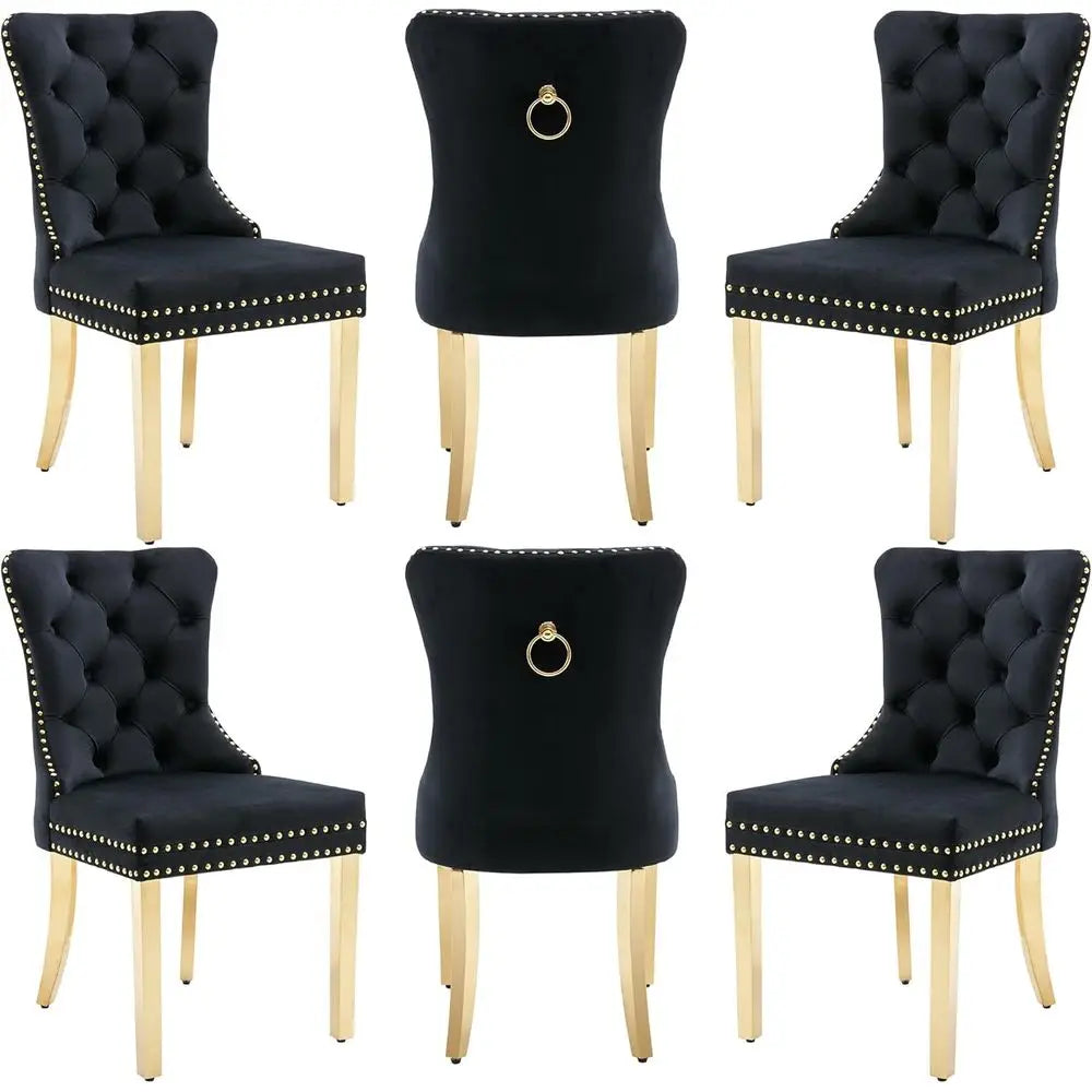 Velvet Dining Chairs Set of 6