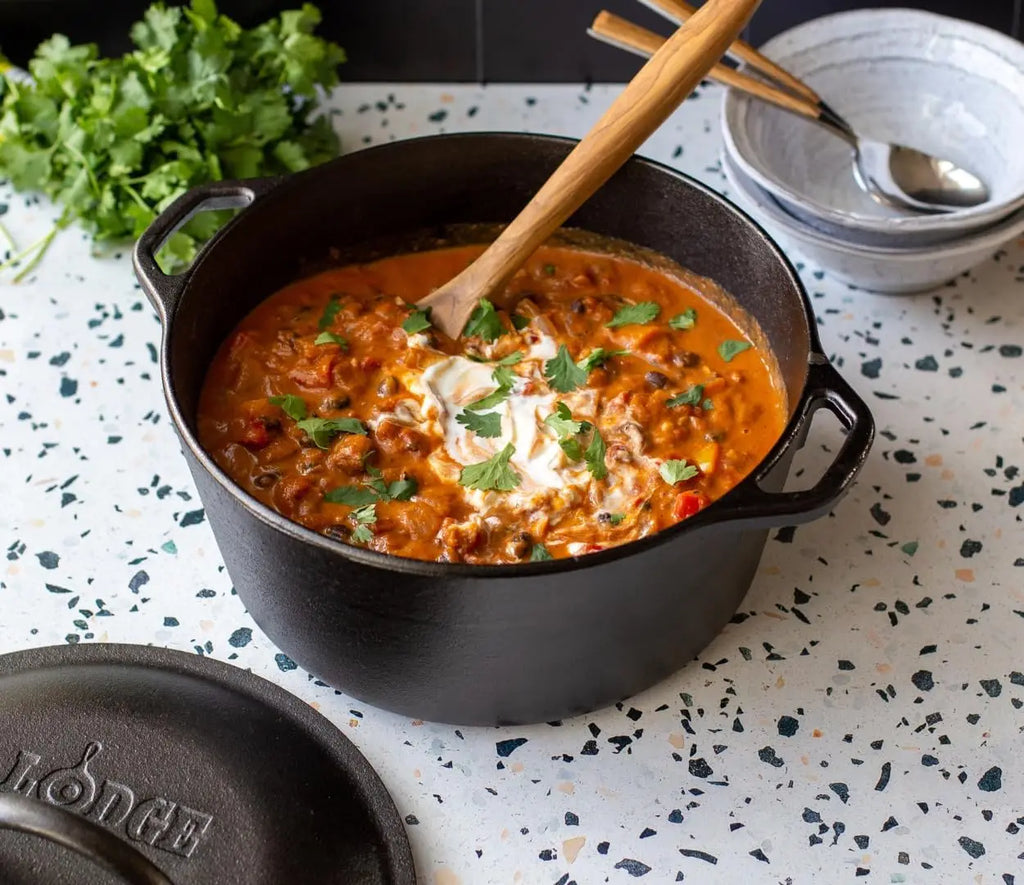 5-Piece Cast Iron Cookware Set, Pre-Seasoned for Even Heating & Versatile Cooking