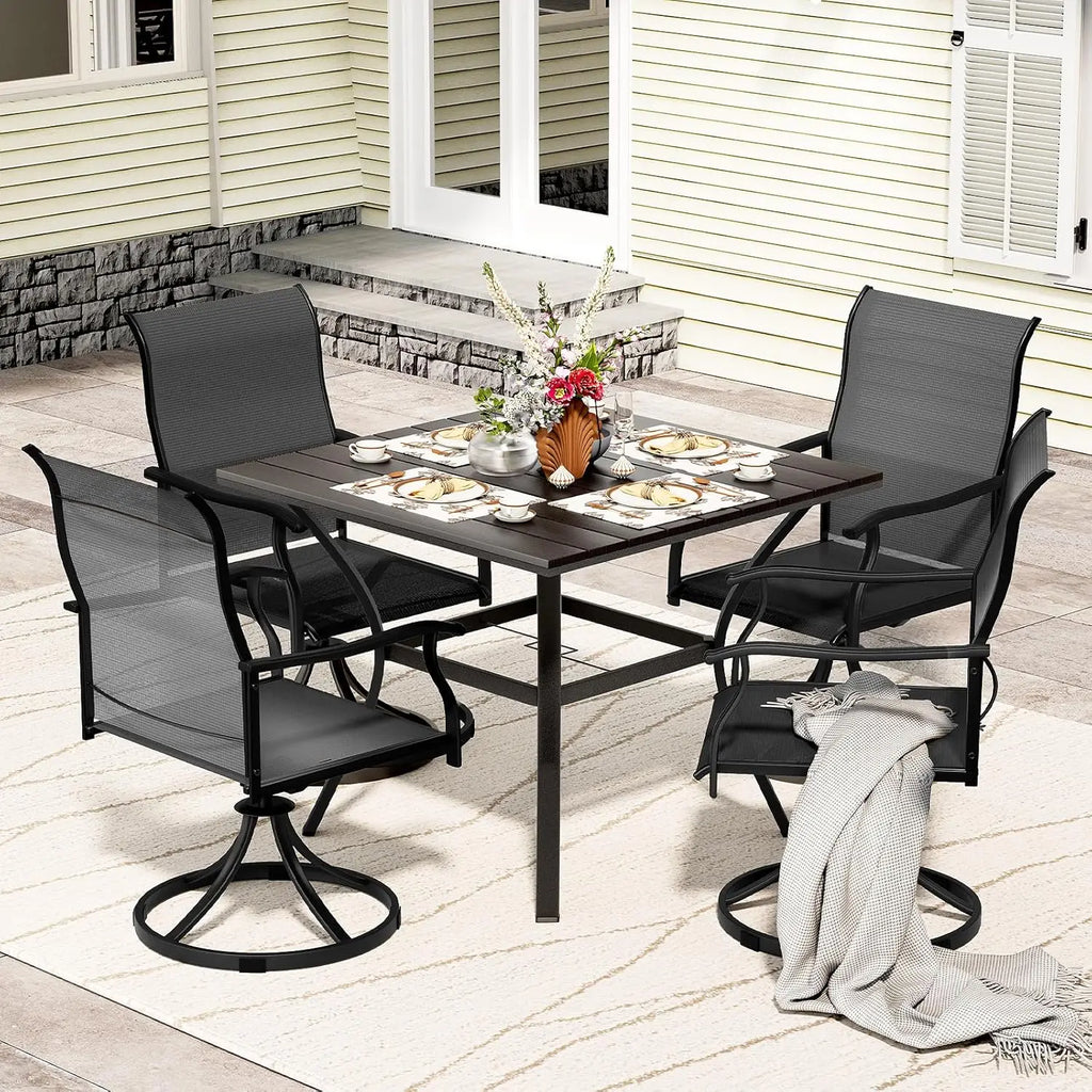 5 Piece Outdoor Patio Bistro Furniture Set