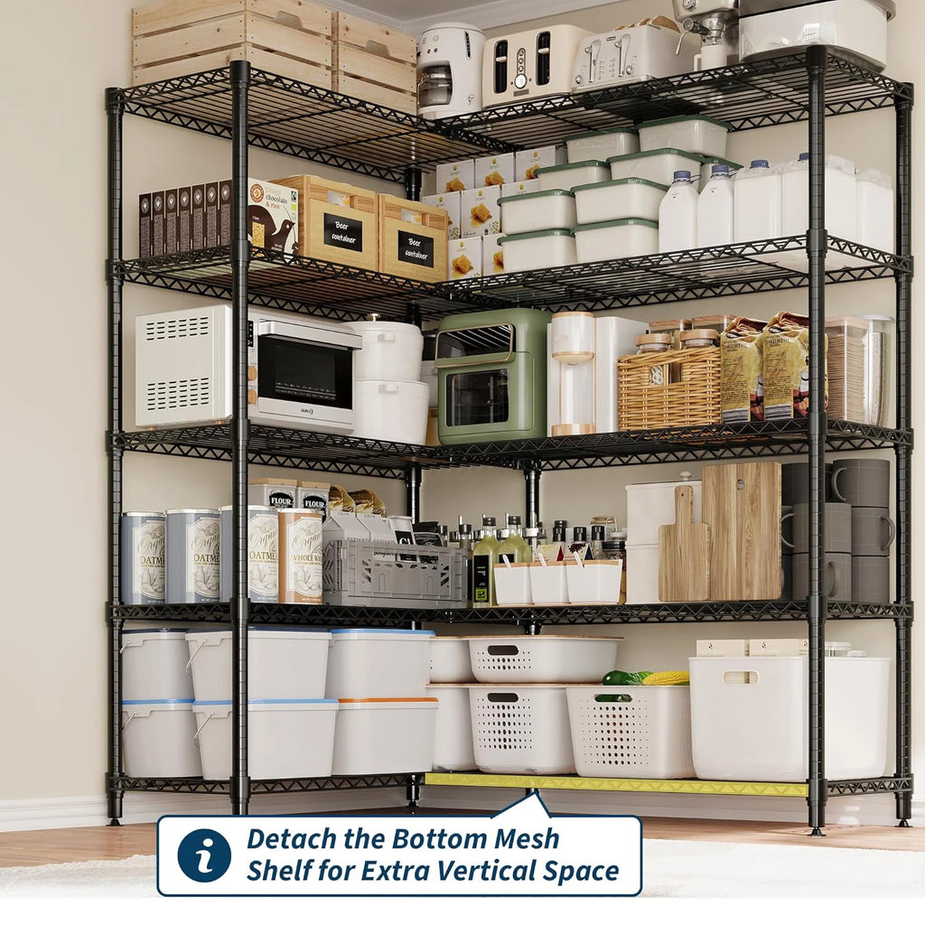 Heavy Duty Storage Shelves 4/5 Tiers Metal Shelving Unit